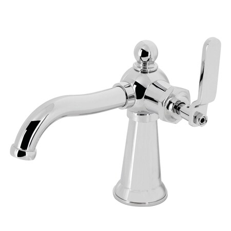 Kingston Brass KS3541KL Single-Handle Bathroom Faucet with Push Pop-Up, Polished Chrome KS3541KL